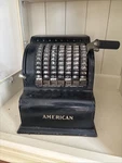 Antique American Money Calculator Model 5. Fixed Price $100.00.