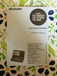 Sharp Electronic Organizer Yo-350cp Yo-370cp Yo-380 Operation Manual Book Vinta. Fixed Price $10.00.