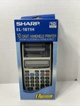 Sharp El-1611h Electronic Printing Calculator - 10 Digit Handheld In Box. Fixed Price $17.99.