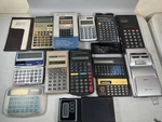 Vintage Calculator Lot 11 Pcs Ti-25 Ti-34 Measure Master Radio Shack Tested. Fixed Price $100.00.