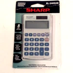 Sharp El-240sab Handheld Portable Calculator 8-digit Lcd New. Fixed Price $10.99.