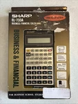 Vintage Sharp El-733a Business Financial Calculator. Fixed Price $14.95.