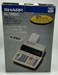 Sharp El-1192g 10 Digit Printing Desk Calculator Gt Function Vintage-open Box. Fixed Price $59.87.