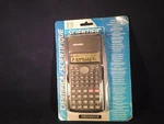 Scientific Statistical Calculator Merangue Deluxe 2 Line Display Black B18-14. Fixed Price $12.99.