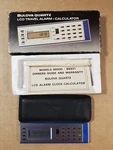 Bulova Quartz Lcd Travel Alarm Calculator Model B6930 - Working In Box W/manual. Fixed Price $10.00.