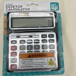 Pen + Gear 12 Digit Large Display Desktop Calculator Gray Office Ss-9713 Sealed. Fixed Price $9.50.