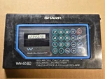 Sharp Wink Wn-50 Bl Blue Very Rare Vintage Calculator In Box - Read. Fixed Price $99.99.