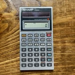 Sharp El-510s Vintage Solar Powered Calculator Very Clean Works Great + Case. Fixed Price $5.99.