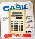 Casio Hs-8g Solar High Power Calculator Made In Japan Vintage Original Pkg. Fixed Price $19.99.