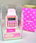Excellent Casio Poptone Ldf-40 Pink Digital Watch With Calculator Function. Fixed Price $152.19.