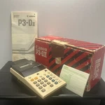 Vintage Canon P3-dii Palm Printer Calculator W/original Box And Manual Works. Fixed Price $16.00.