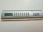 Vtg Calculator 8" Ruler Scale Math Drafting Tool Office Desk School Ibm Monogram. Fixed Price $6.99.