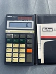Vtg. Ibico Calculator 072s Dual Powered Solar Tilted W/org. Case, Instructions. Fixed Price $10.00.