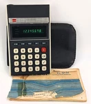 Vtg 70s Sharp Elsi Mate El-8131 8-digit Calculator W/ Original Case & Manual. Fixed Price $34.95.