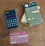 Sharp Elsi Mate El-104 Calculator, Instructions & Box. Working.. Fixed Price $27.95.