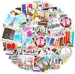 Yeaqee 200 Pcs Paris Stickers Vintage Eiffel Tower As Shown In Pictures. Fixed Price $15.04.