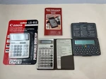Lot Of Vintage Electronics Calculators Ti Ba-ii, Canon Ls-81z Dictionary Mwd-440. Fixed Price $24.50.