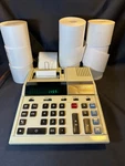 Vintage Sharp Compet Os-2169 Electronic Calculator W/9 Rolls Of Paper - Works. Fixed Price $29.99.