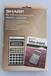 Vintage Sharp El-731 Business / Financial Calculator. Open Box W/ Solution Book. Fixed Price $24.95.