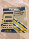 Vintage Sharp Calculator Elsimate El-230b Extra Large Keys Batteries Included. Fixed Price $29.00.