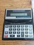 Vintage Sharp Elsi Mate El-351 Calculator Foldable In Case Solar Powered. Fixed Price $9.93.