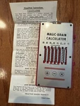 Vintage Chadwick Working Magic-brain Analog/mechanical Calculator. Fixed Price $10.00.