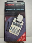 Canon P20-dx Electric Calculator + Printing Paper Ac Adapter - Unused In Box. Fixed Price $25.00.