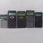 One Lot Of 5 Sharp Calculators El-344r, El-531x, El-w535, El-501x. Fixed Price $18.95.