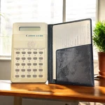 Vintage 80's Canon Calculator Lx-30 With Plastic Cover And Instructions. Fixed Price $18.09.