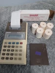 Vintage Sharp Elsimate El-1188s Printing Calculator And 5 Rolls Print Paper. Fixed Price $22.99.