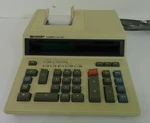 Vtg Sharp Compet Qs-1660 Printing Calculator Electronic Calculating Machine. Fixed Price $34.99.
