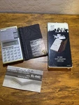 Vintage Sharp El-640 Voice Synthesized Calculator Clock 1978 W/ Box Manual Case. Fixed Price $119.95.