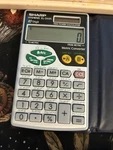 Sharp El-344g Basic Calculator. Fixed Price $13.71.