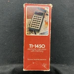 Vintage Texas Instruments Ti-1450 Calculator In Original Factory Box W/charger. Fixed Price $19.99.