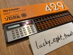 Sharp Sorocal Elsimate El 429 Solar Power Calculator Soroban With Box. Fixed Price $123.54.