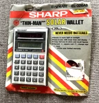 New & Sealed Vtg Sharp Calculator Elsi Mate El-326ab Solar With Cover Thin Man. Fixed Price $39.99.