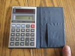 Sharp Elsi Mate El-326t Solar Powered Calculator With Case Tested. Fixed Price $6.99.