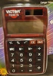 Victor 700bts Basic Calculator 8-digits - Clear Red Translucent, Solar Battery. Fixed Price $8.48.