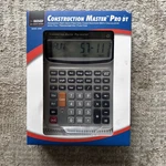 Calculated Industries Construction Master 44080 11-digit. Fixed Price $51.00.