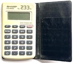 Sharp Elsi Mate El-233 G Basic Pocket Calculator In Vinyl Case Works!. Fixed Price $8.99.