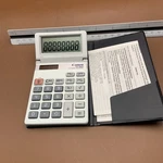 Canon Ts-84h Electronic Calculator Tilt Display Solar & Sleeve. Fixed Price $14.99.