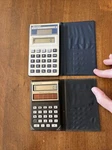 Vintage Sharp Elsi Mate 545s Sanyo Cx 2570 Solar Power Pocket Calculator Lot. Fixed Price $11.90.
