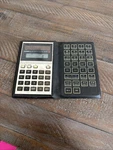 Casio Fx-411 Scientific Calculator Solar Fold Case Vintage Black Silver-working. Fixed Price $16.99.