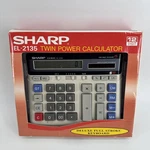 Sharp Elsi Mate El-2135 Twin Power S12 Memory Safe Calculator Vintage. Fixed Price $32.00.