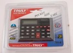 Vintage 1990s Calculator Truly Electronics Pocket Size 705-8. Fixed Price $35.00.