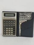 Vintage Calculator Texas Instruments Ti-50 With Case And Manual. Fixed Price $12.48.