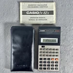 Vintage Retro Calculator Casio Fx-82a Fx82a Scientific W/ Case Manual. Fixed Price $19.99.
