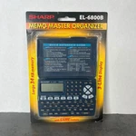Sharp El-6800b Memo Master Organizer Electronic Calculator Digital Assistant. Fixed Price $18.99.