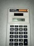Sharp Elsi Mate El-243c Solar Cell Powered Calculator Vintage Pocket. Fixed Price $7.92.