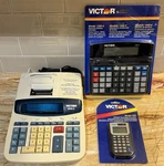 Victor Calculator Lot Of 3 - Models 2640-2, 1200-4, And 900. Fixed Price $43.67.